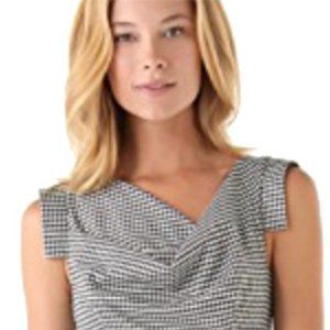 Black Halo Jackie-o In Houndstooth Mid-length Short Casual Dress